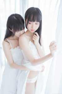 【在线看】桜桃喵 – 朝(白裙×白裙) (木绵绵&桜桃喵) [58P1.5G]-浔一演示站